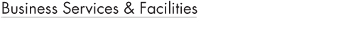 Business Services & Facilities